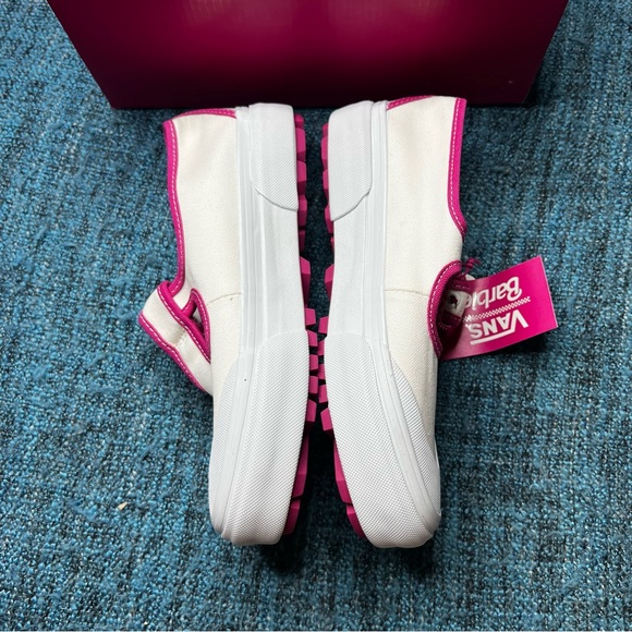 Vans x Barbie Style 93 DX Mary Jane Sneakers in White Pink Limited Edition - Picture 4 of 10